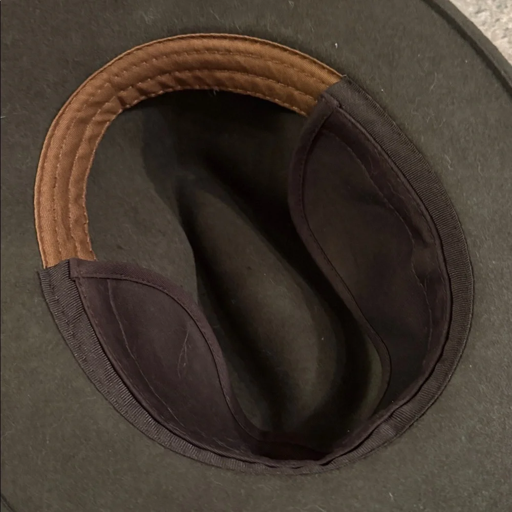 Broner Dark Brown Wool Felt Outback Fedora Hat